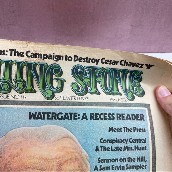 Vintage Rolling Stone Magazine Watergate Cesar Chavez September 13, 1973 History - Picture 2 of 5